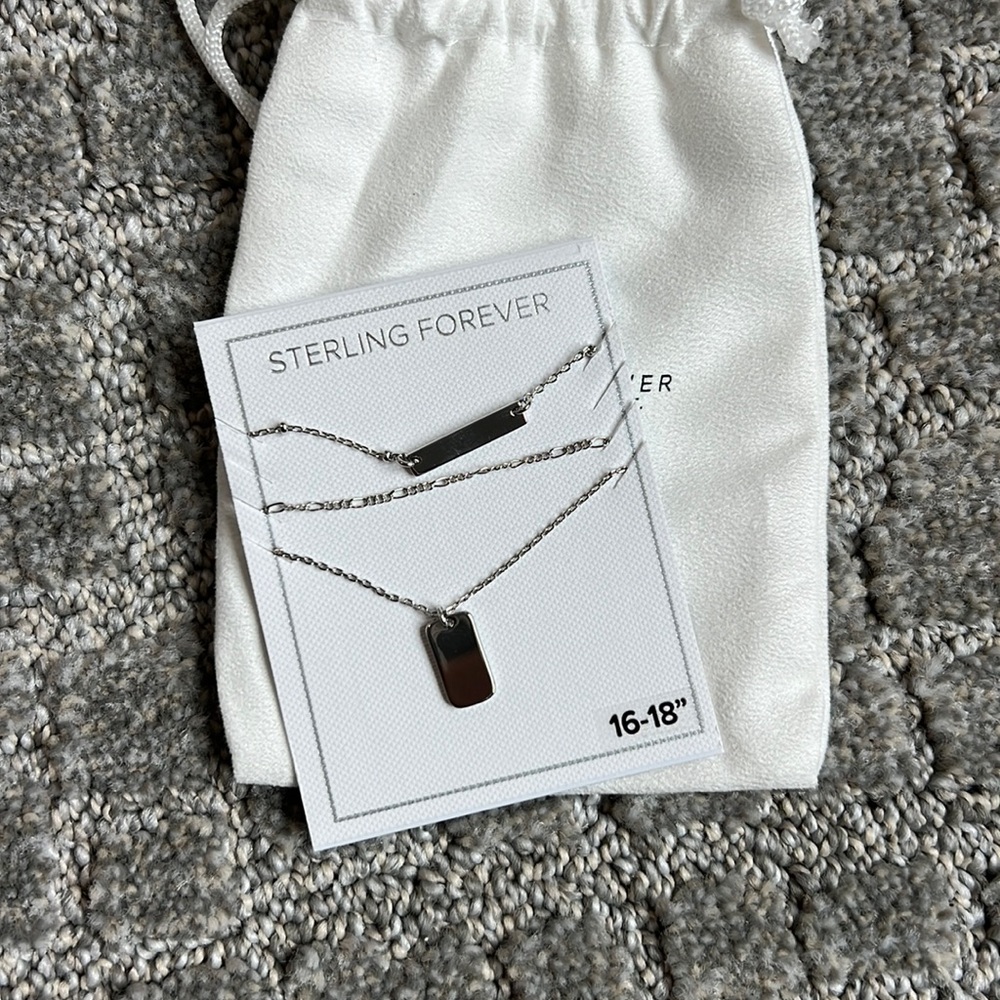 Sterling Forever 3 layer necklace
